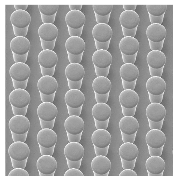 Copper pillar plating micro image