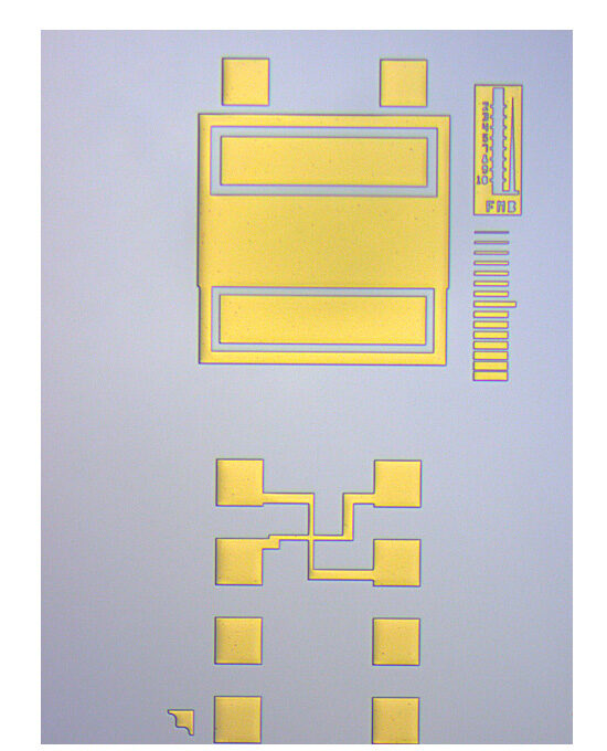 Gold deplate semiconductor process micro image