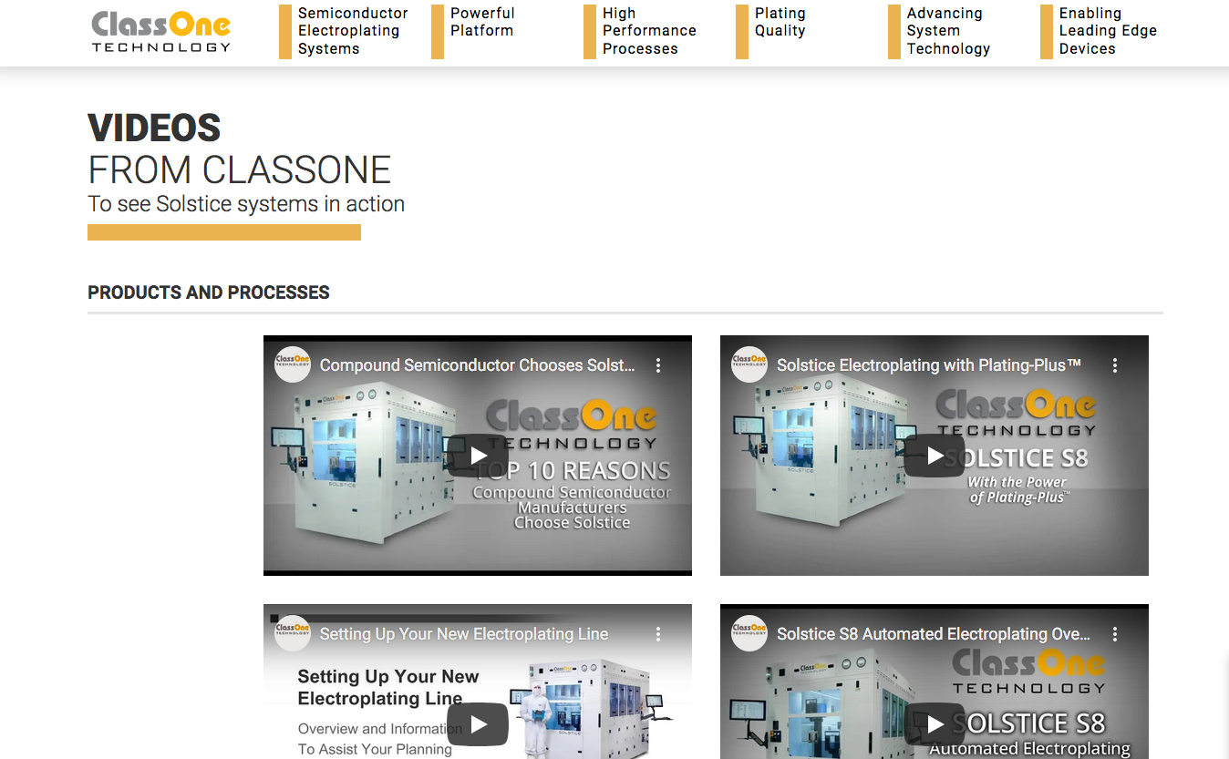 Plating videos show Solstice in action